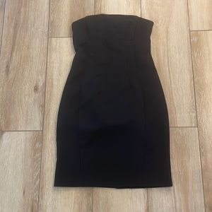 Express Strapless Lined Dress color: black size: 2